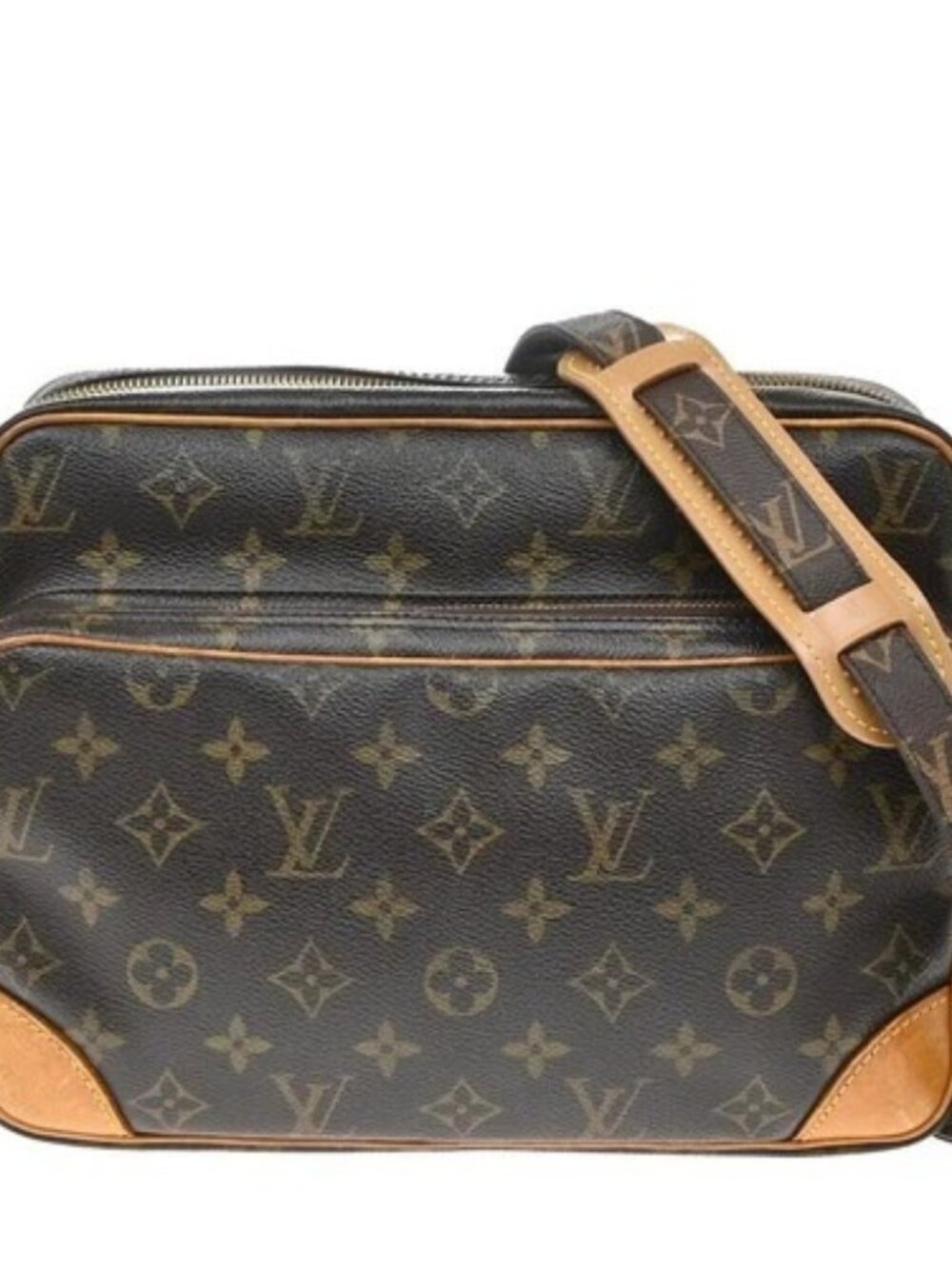 LOUIS VUITTON Nile Crossbody Shoulder Bag Monogram Leather Brown M45244 90SA221